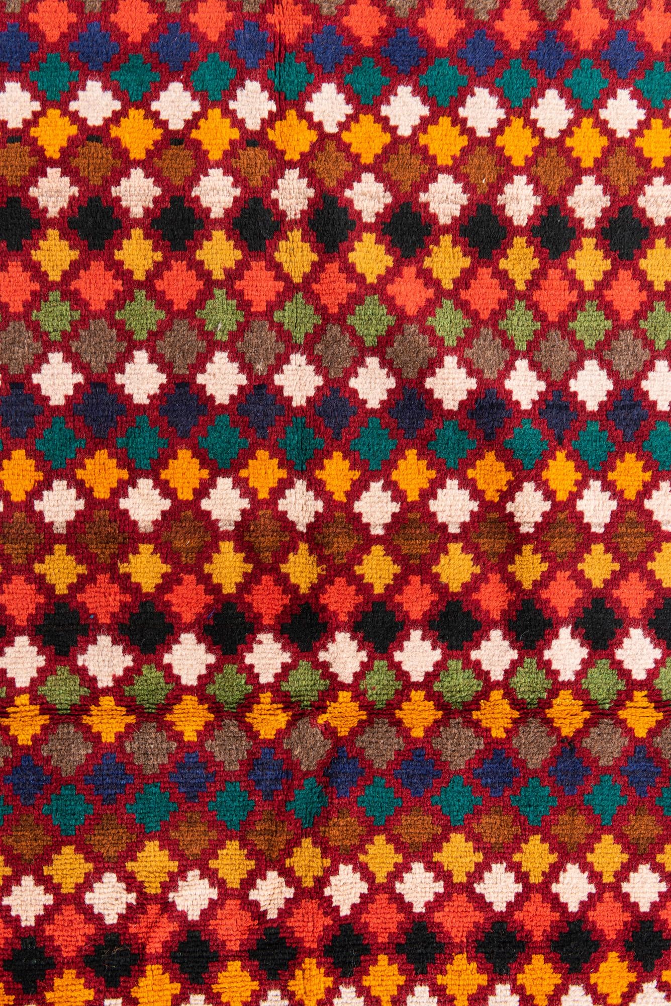 4' x 5' 10 Hand Knotted Balouch Wool Rug