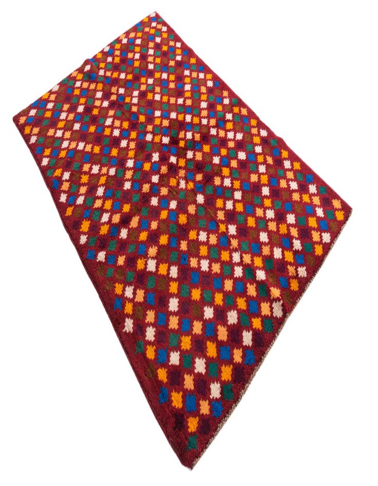 Detail image of 4' x 6'  Hand Knotted Balouch Wool Rug