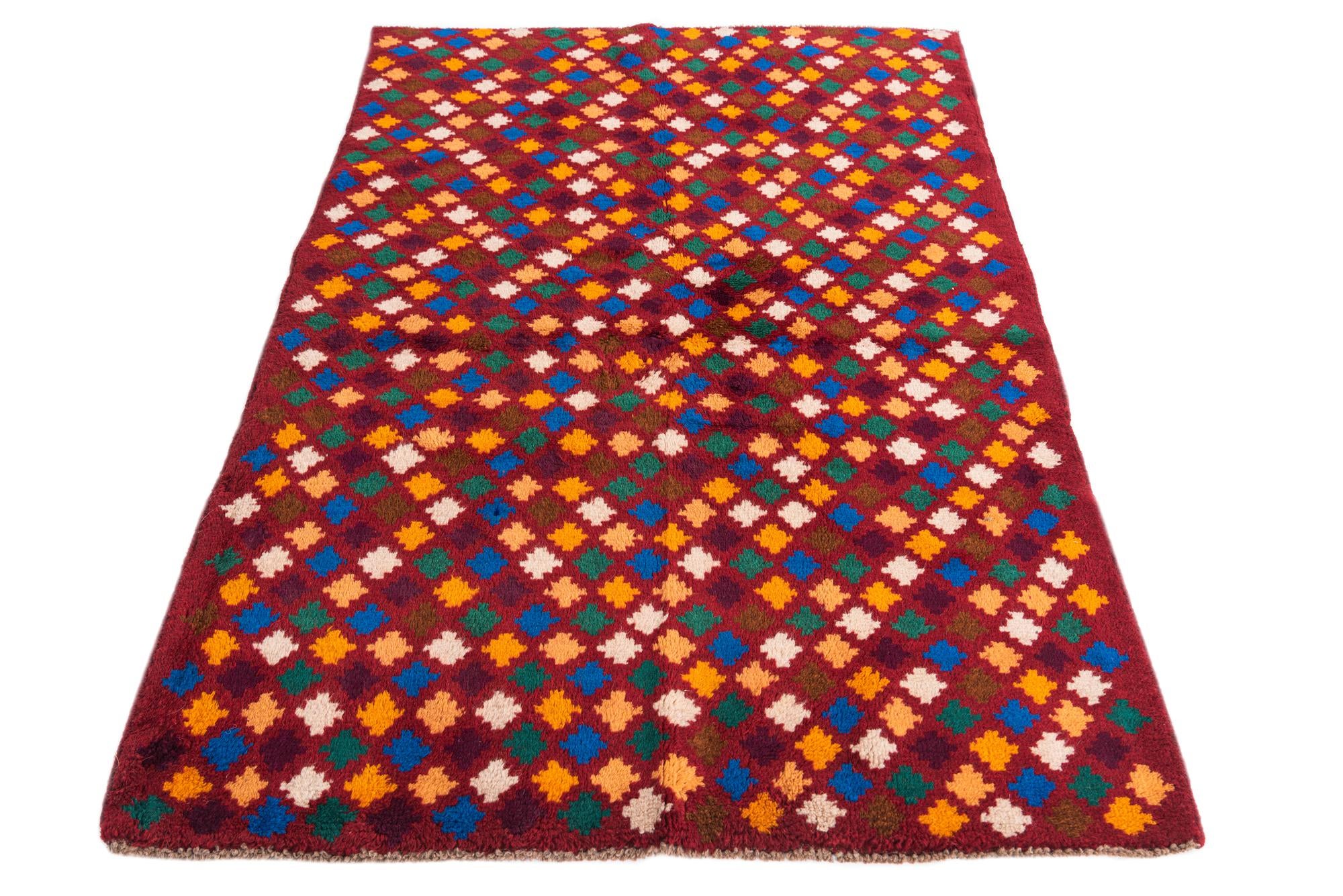 4' x 6' Hand Knotted Balouch Wool Rug