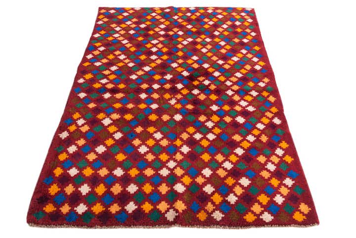 4' x 6' Hand Knotted Balouch Wool Rug