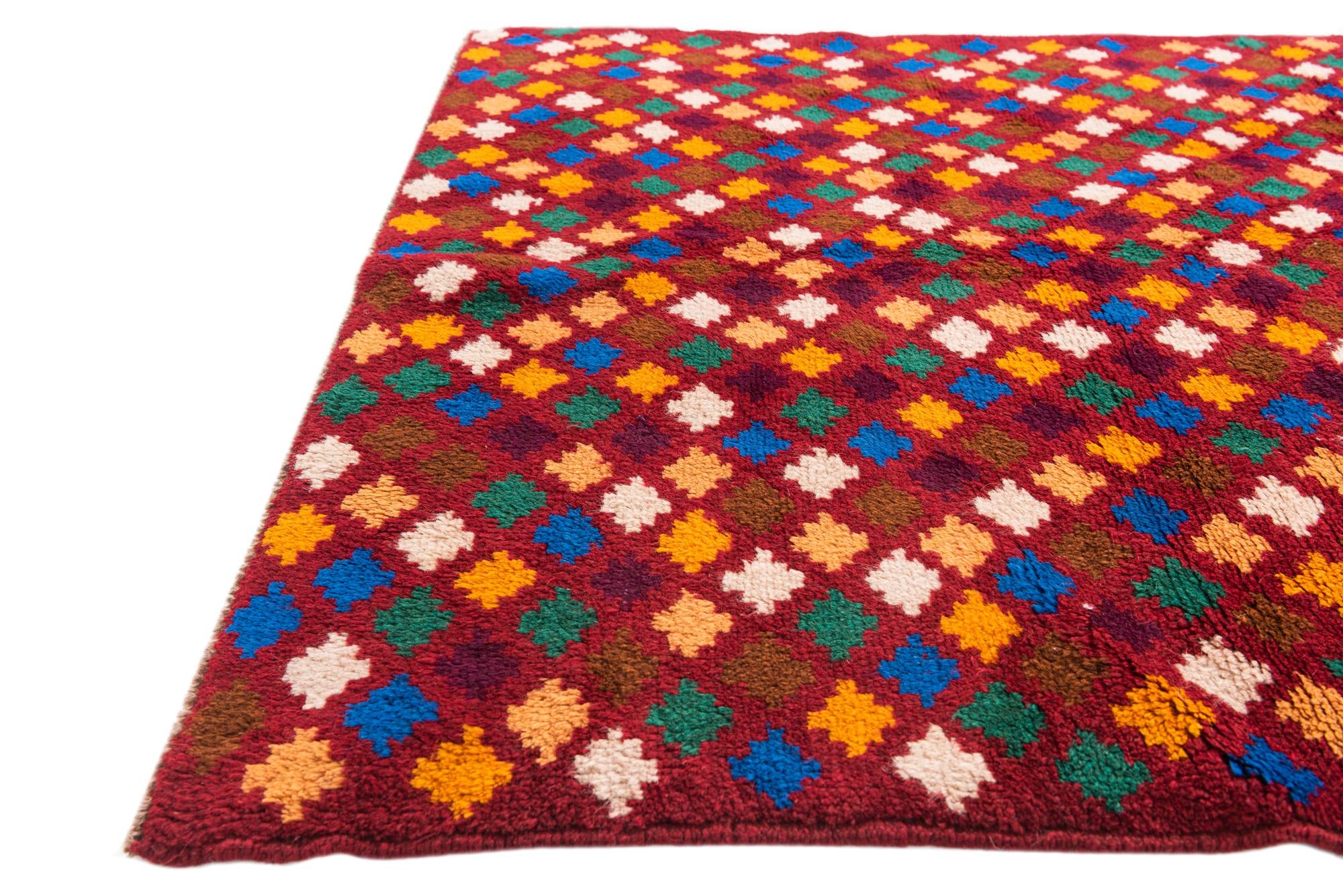 4' x 6' Hand Knotted Balouch Wool Rug