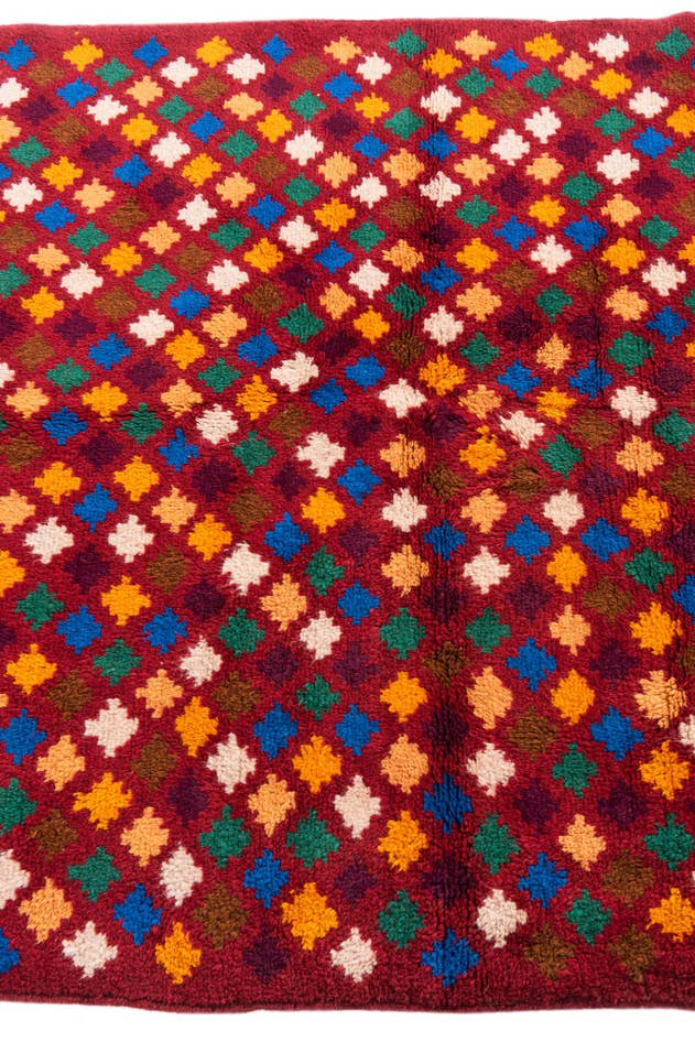 Detail image of 4' x 6' Hand Knotted Balouch Wool Rug