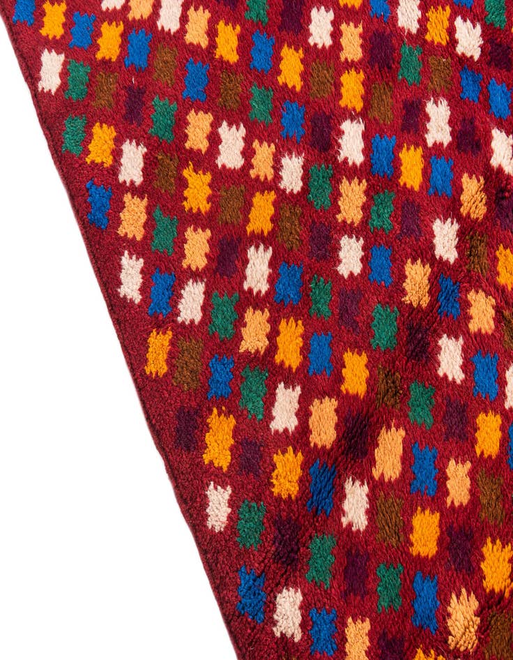 Detail image of 4' x 6'  Hand Knotted Balouch Wool Rug