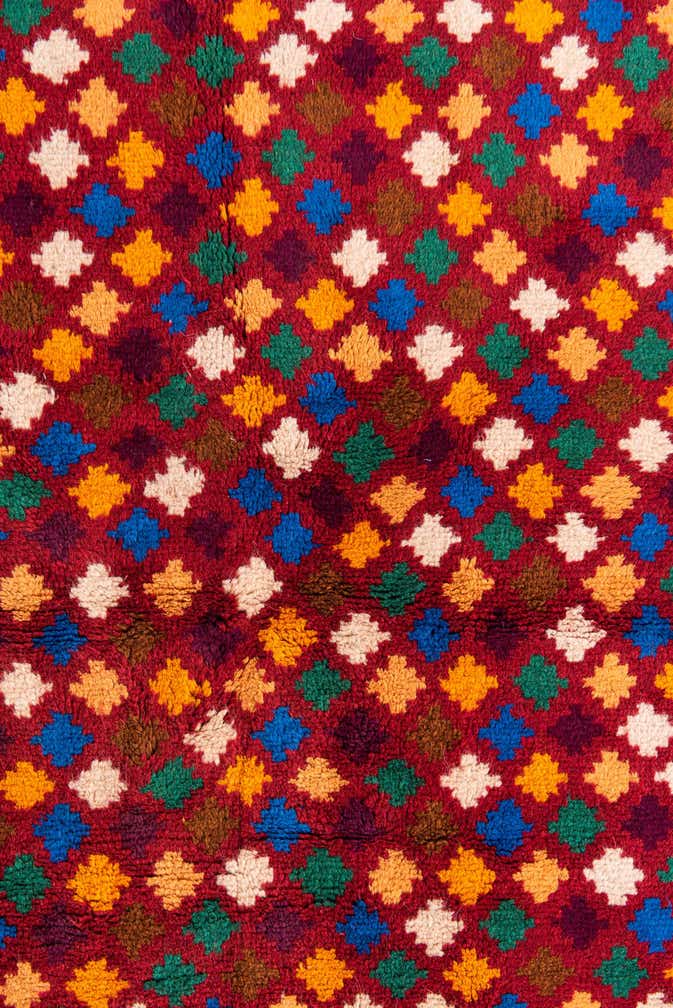 4' x 6' Hand Knotted Balouch Wool Rug