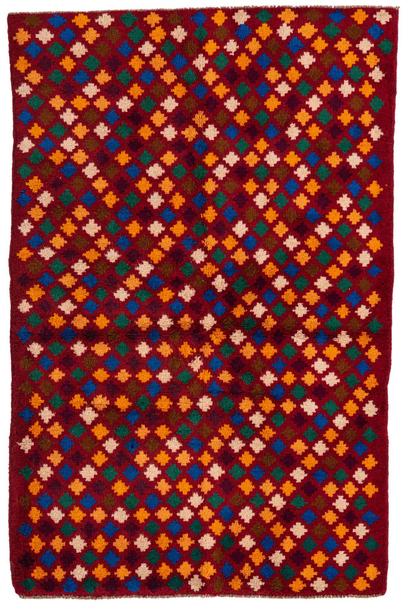 4' x 6' Hand Knotted Balouch Wool Rug