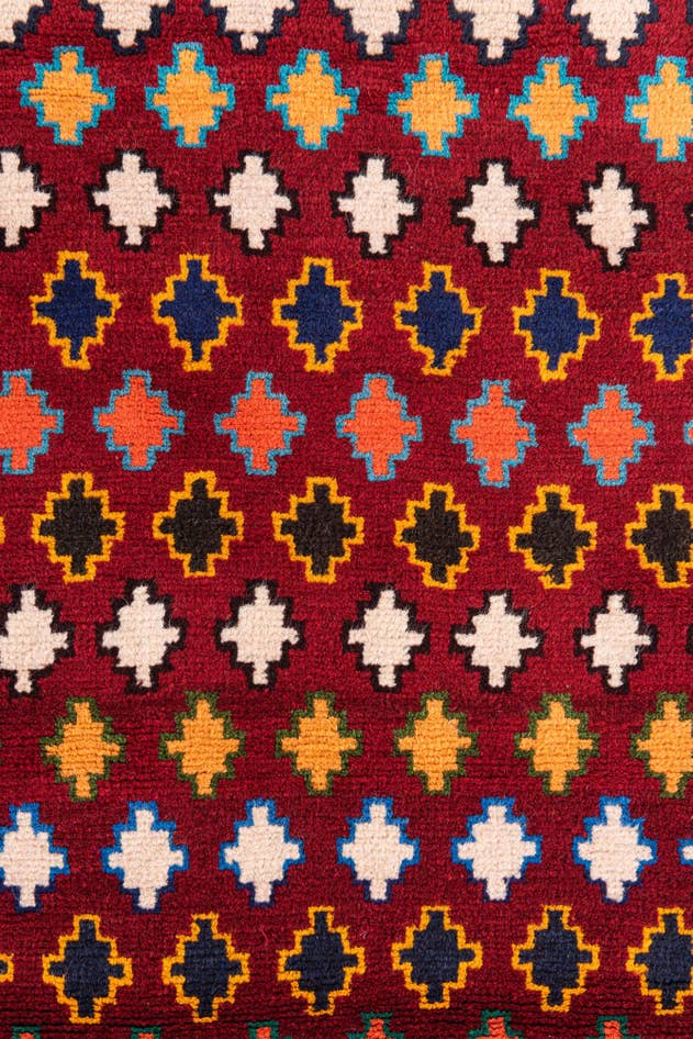 Detail image of 2' 8 x 4' 5 Hand Knotted Balouch Wool Rug