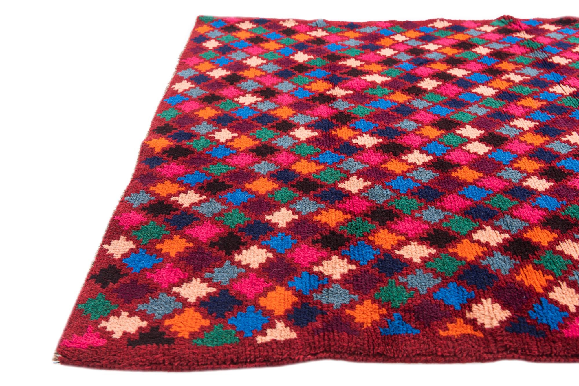 3' 1 x 4' 9 Hand Knotted Balouch Wool Rug