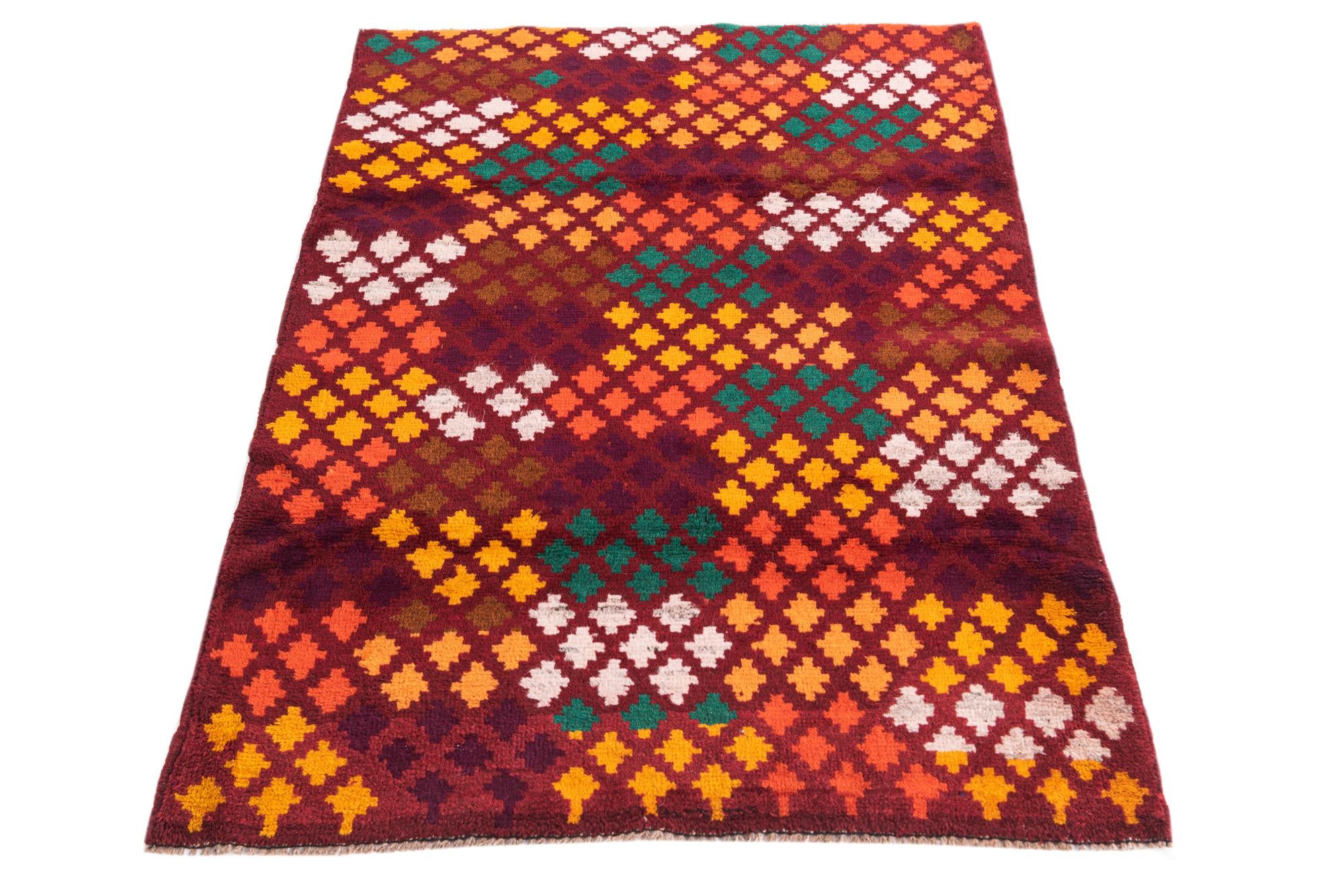 3' 1 x 4' 6 Hand Knotted Balouch Wool Rug