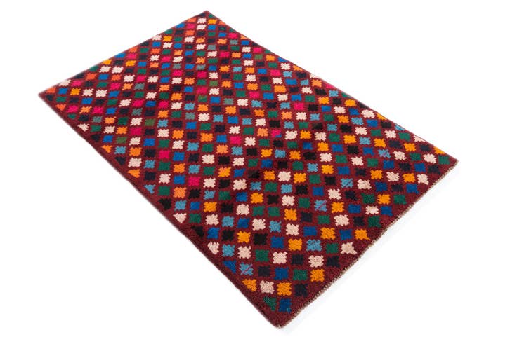 Detail image of 3' x 4' 7 Hand Knotted Balouch Wool Rug