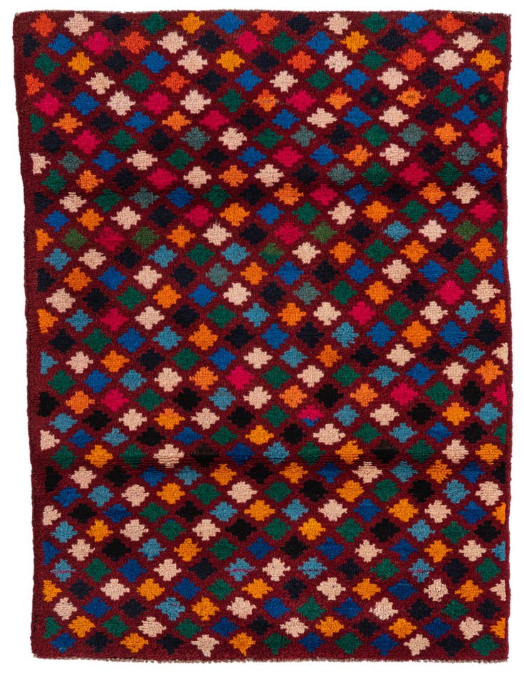 Detail image of 3' x 4' 7 Hand Knotted Balouch Wool Rug