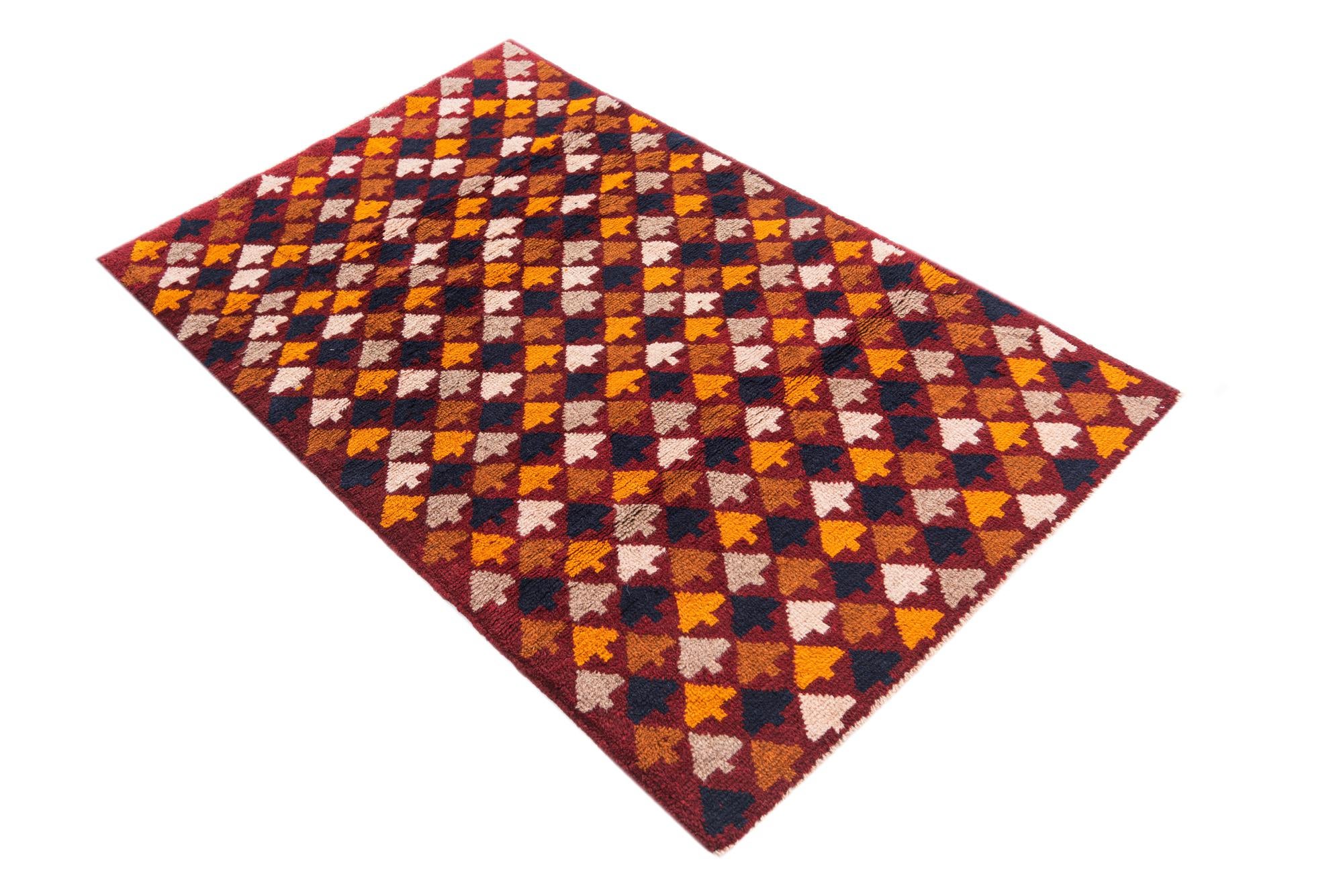 2' 9 x 4' 5 Hand Knotted Balouch Wool Rug