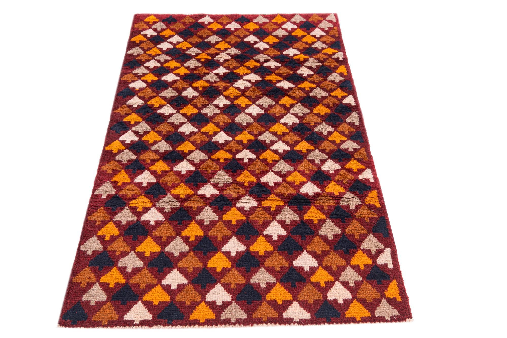 2' 9 x 4' 5 Hand Knotted Balouch Wool Rug