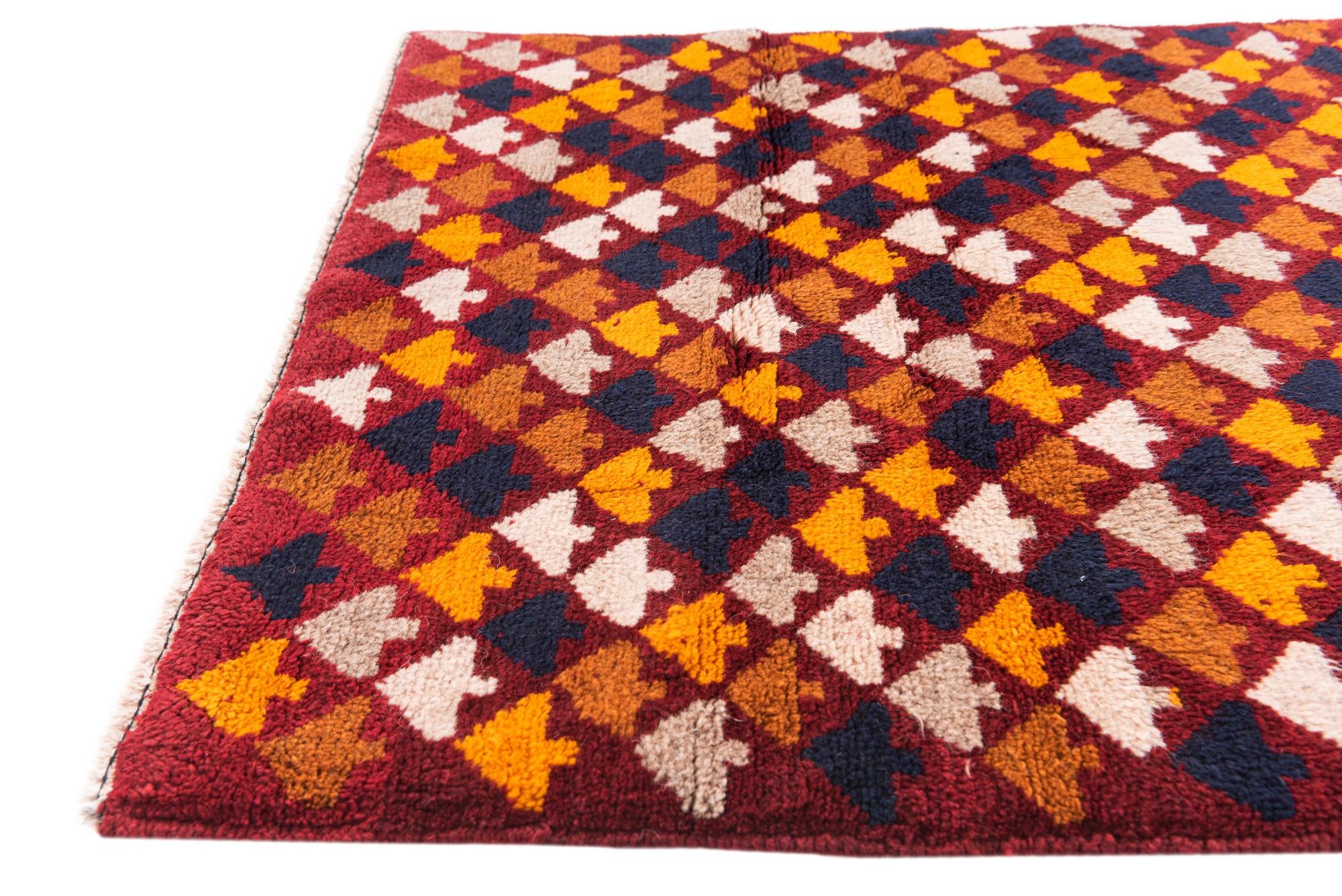 2' 9 x 4' 5 Hand Knotted Balouch Wool Rug
