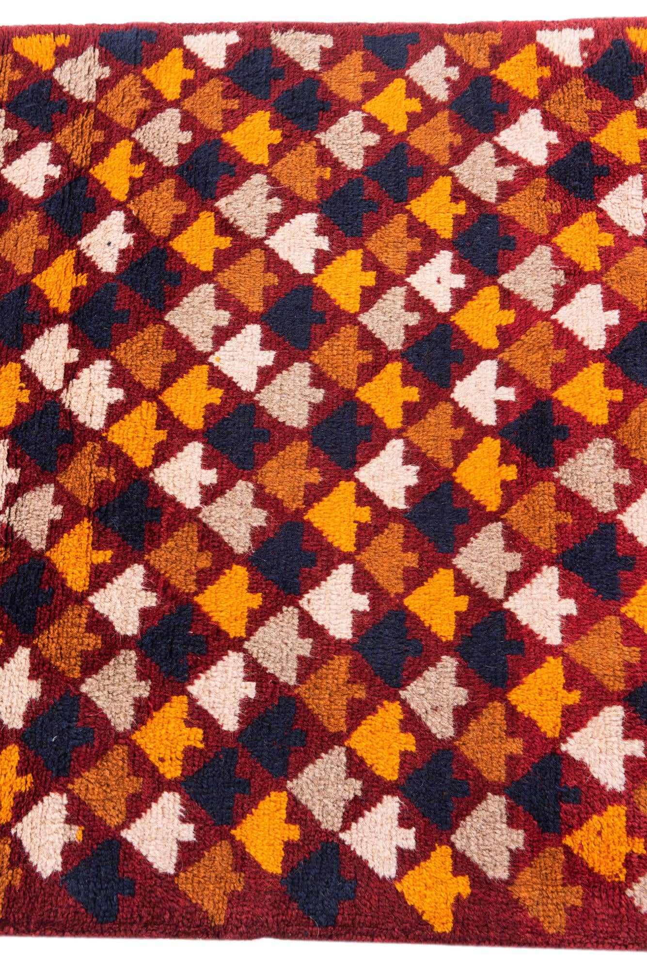 2' 9 x 4' 5 Hand Knotted Balouch Wool Rug