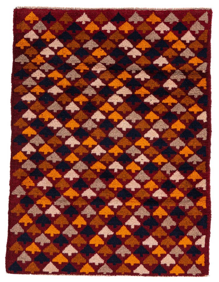 Detail image of 2' 9 x 4' 5 Hand Knotted Balouch Wool Rug