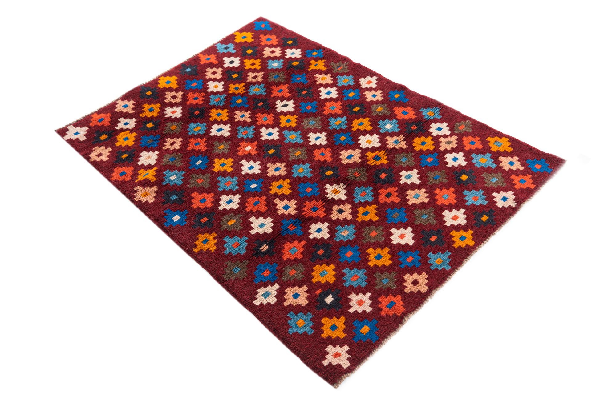 3' x 4' Hand Knotted Balouch Wool Rug