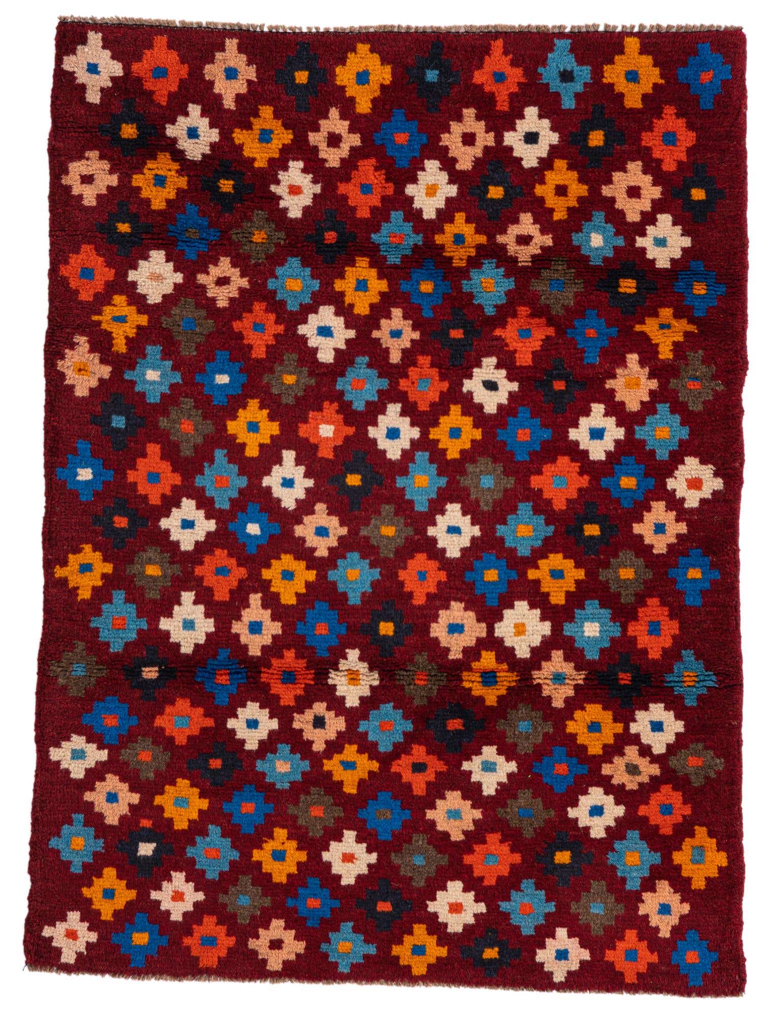 3' x 4' Hand Knotted Balouch Wool Rug