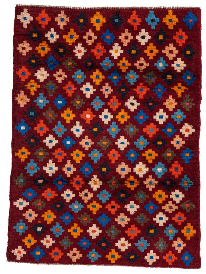 Detail image of 3' x 4' Hand Knotted Balouch Wool Rug