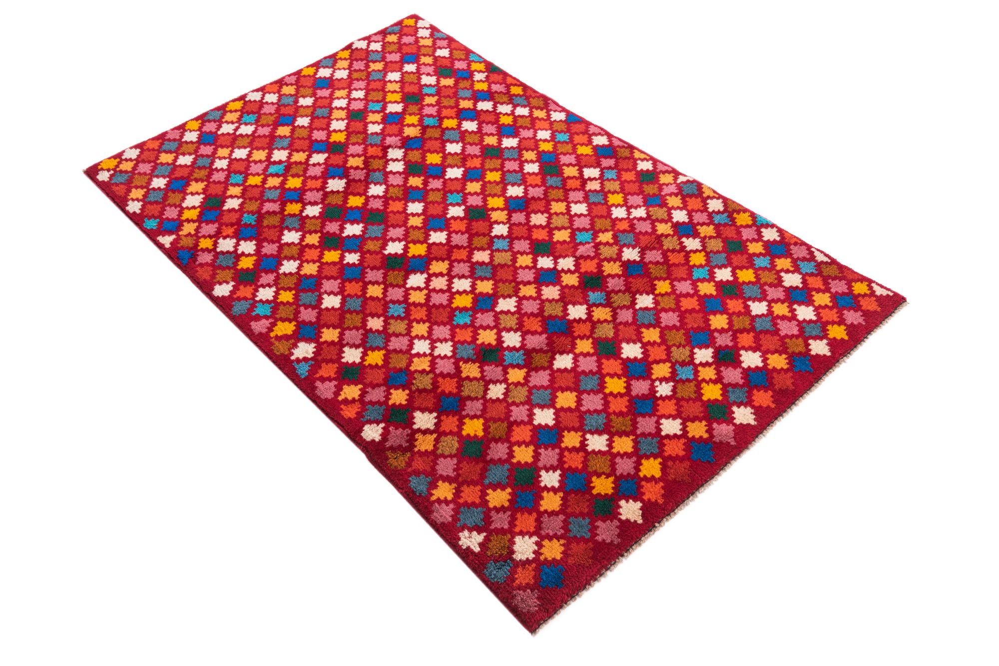 3' x 4' 7 Hand Knotted Balouch Wool Rug