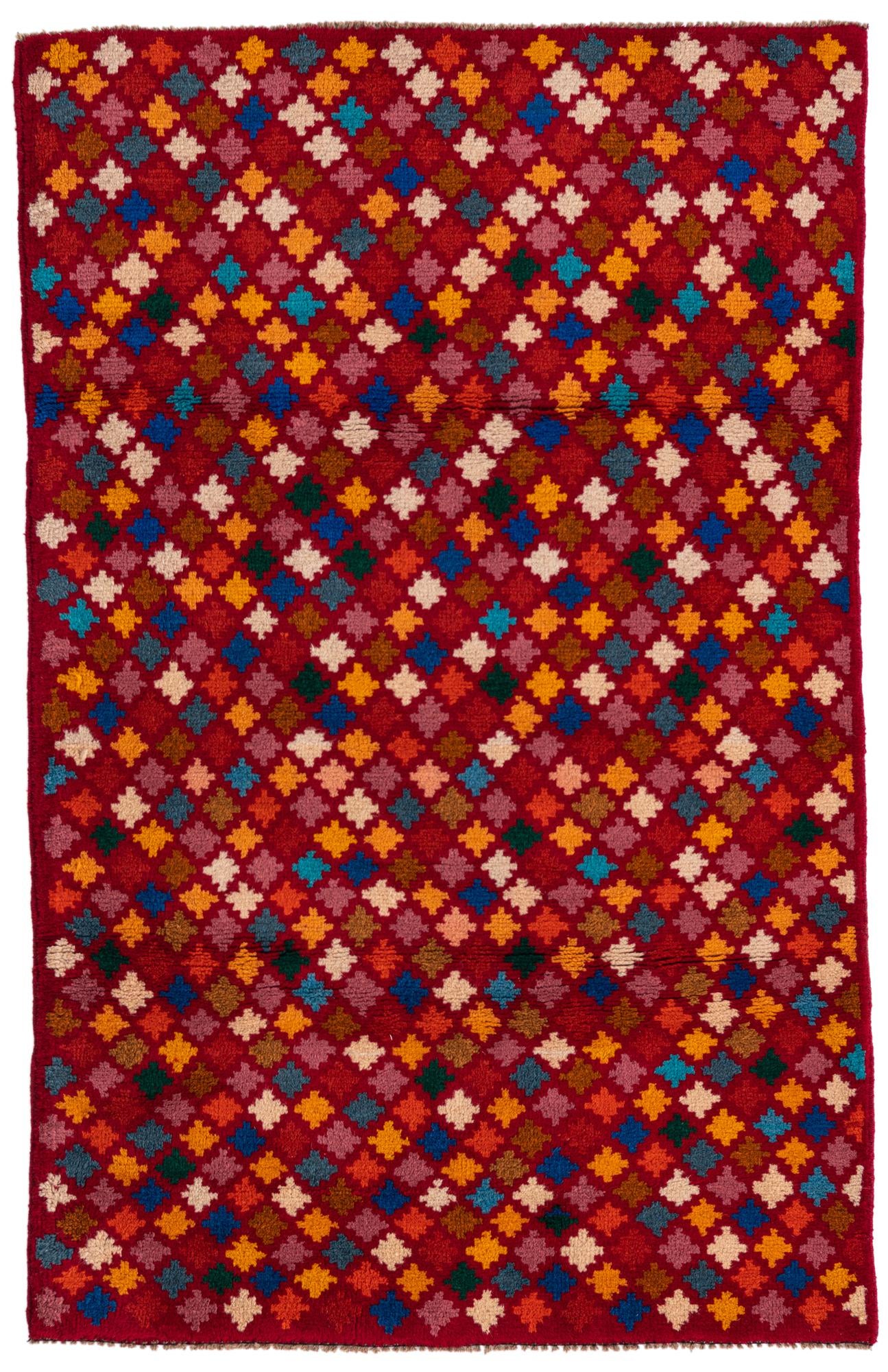 3' x 4' 7 Hand Knotted Balouch Wool Rug