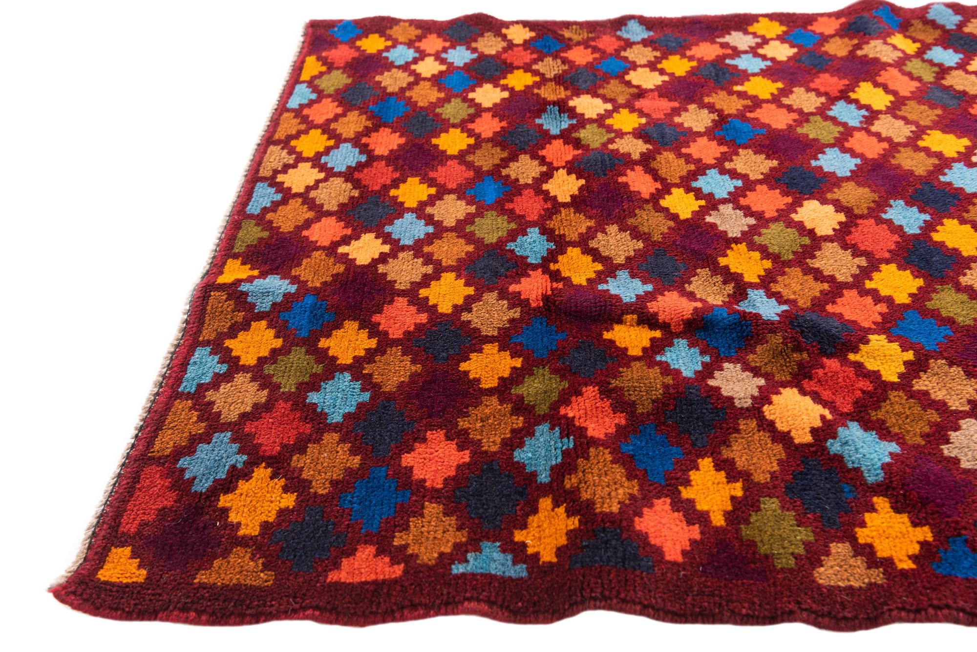 3' x 4' 6 Hand Knotted Balouch Wool Rug