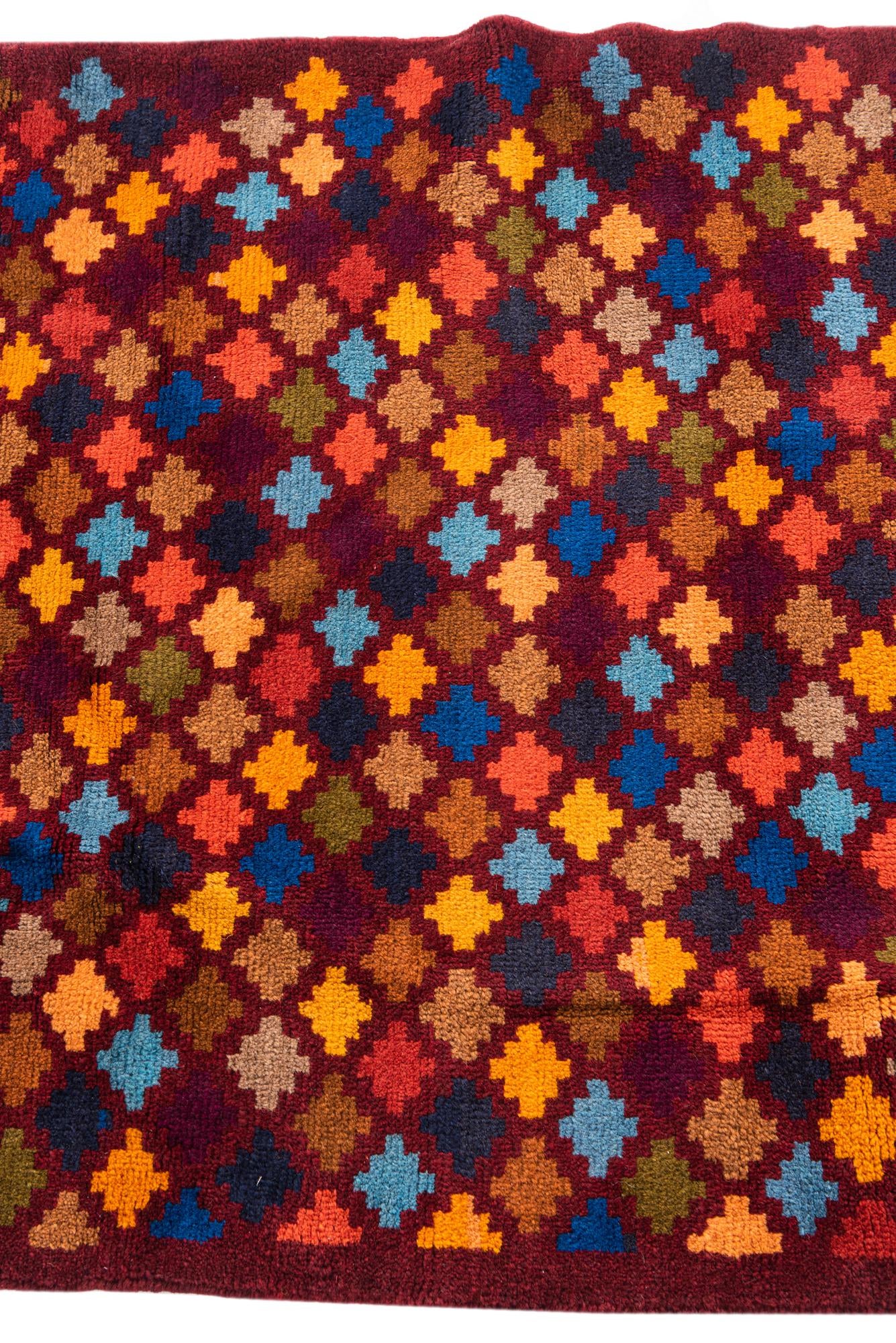 3' x 4' 6 Hand Knotted Balouch Wool Rug
