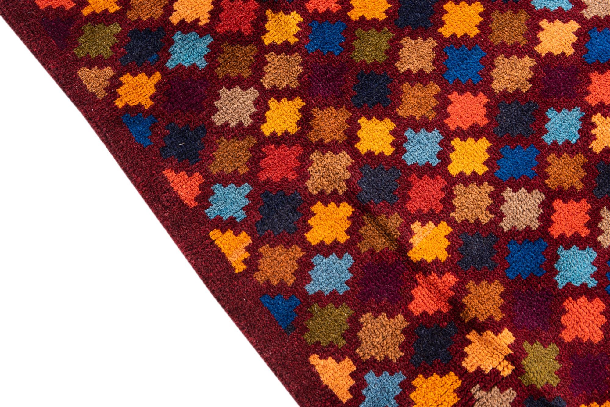 3' x 4' 6 Hand Knotted Balouch Wool Rug
