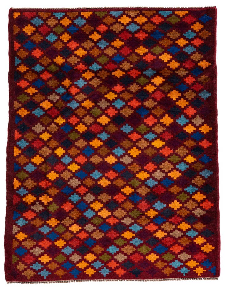 Detail image of 3' x 4' 6 Hand Knotted Balouch Wool Rug