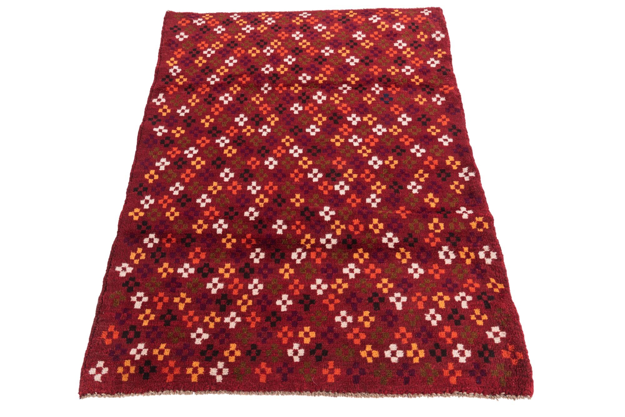 3' x 4' 6 Hand Knotted Balouch Wool Rug