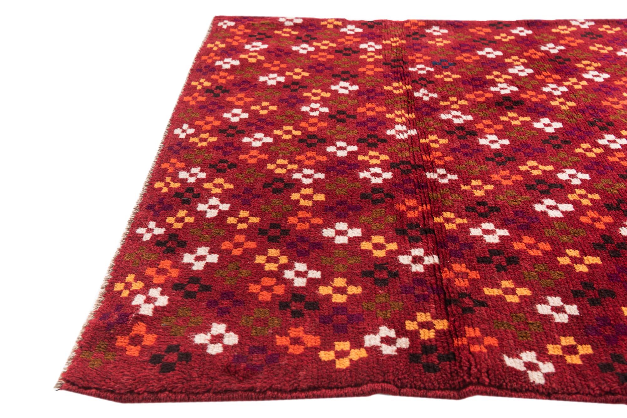 3' x 4' 6 Hand Knotted Balouch Wool Rug