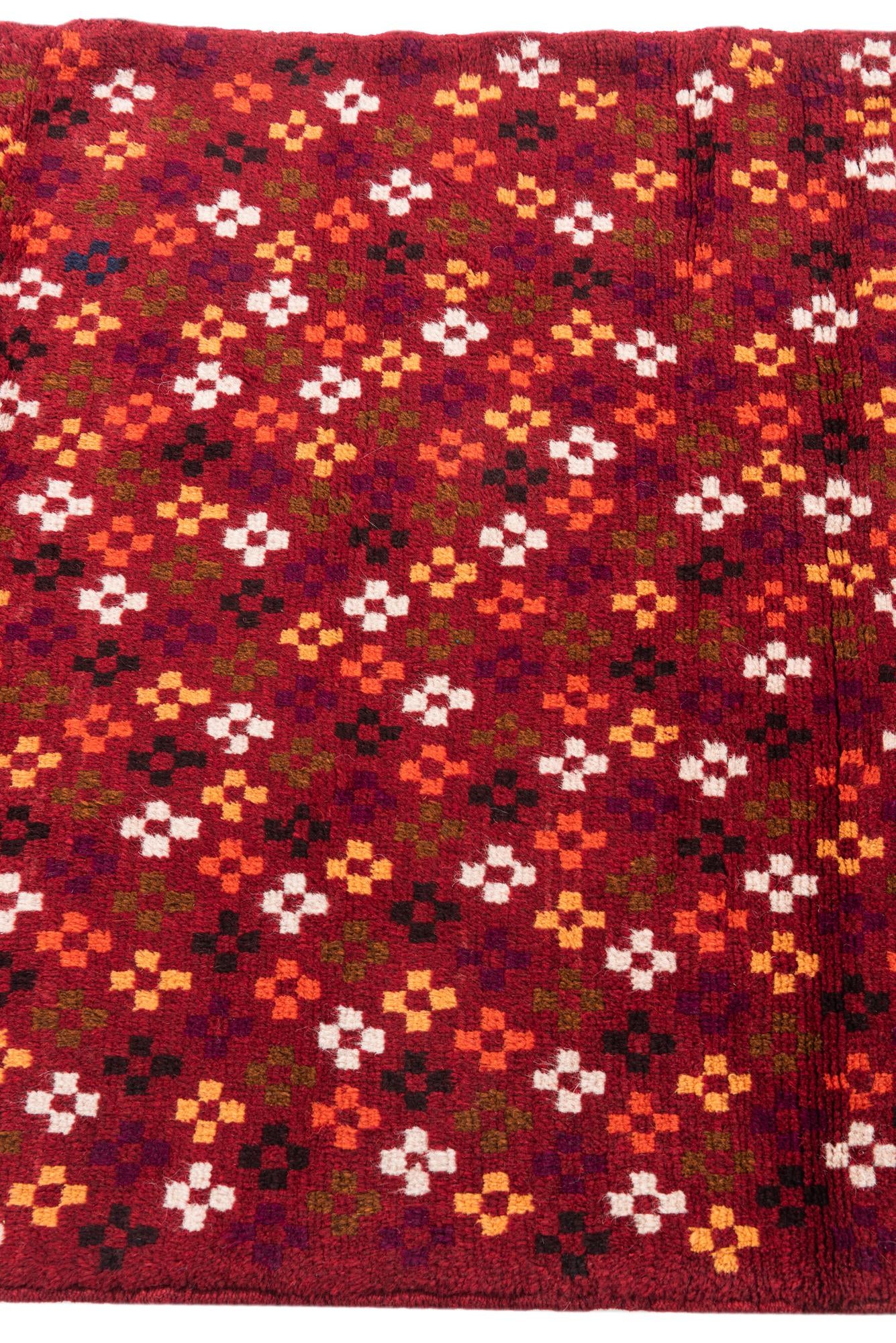 3' x 4' 6 Hand Knotted Balouch Wool Rug