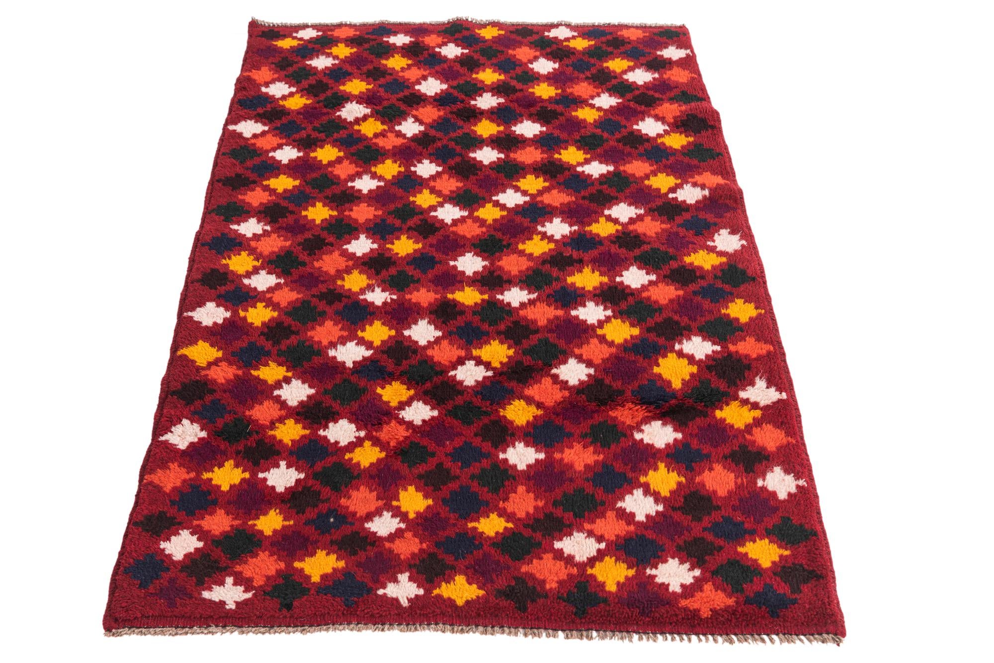 3' 1 x 4' 4 Hand Knotted Balouch Wool Rug