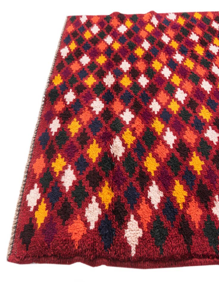 Detail image of 3' 1 x 4' 4  Hand Knotted Balouch Wool Rug