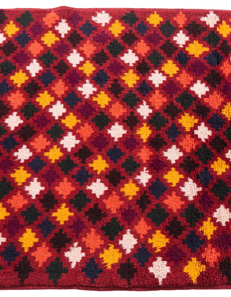 Detail image of 3' 1 x 4' 4  Hand Knotted Balouch Wool Rug