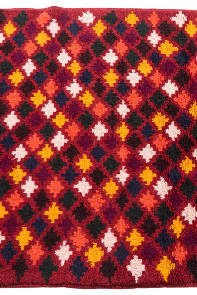 Detail image of 3' 1 x 4' 4 Hand Knotted Balouch Wool Rug