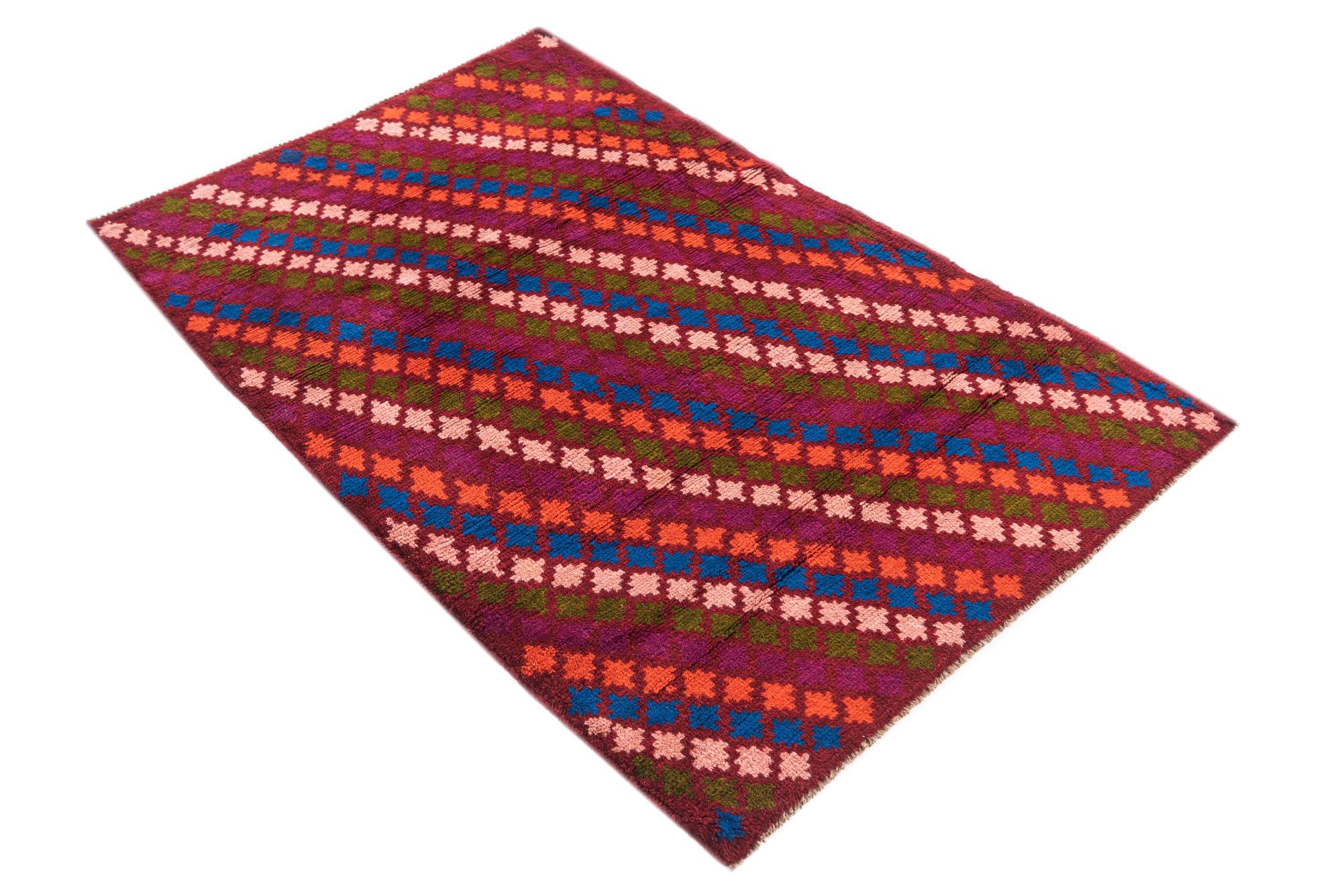 3' 1 x 4' 10 Hand Knotted Balouch Wool Rug