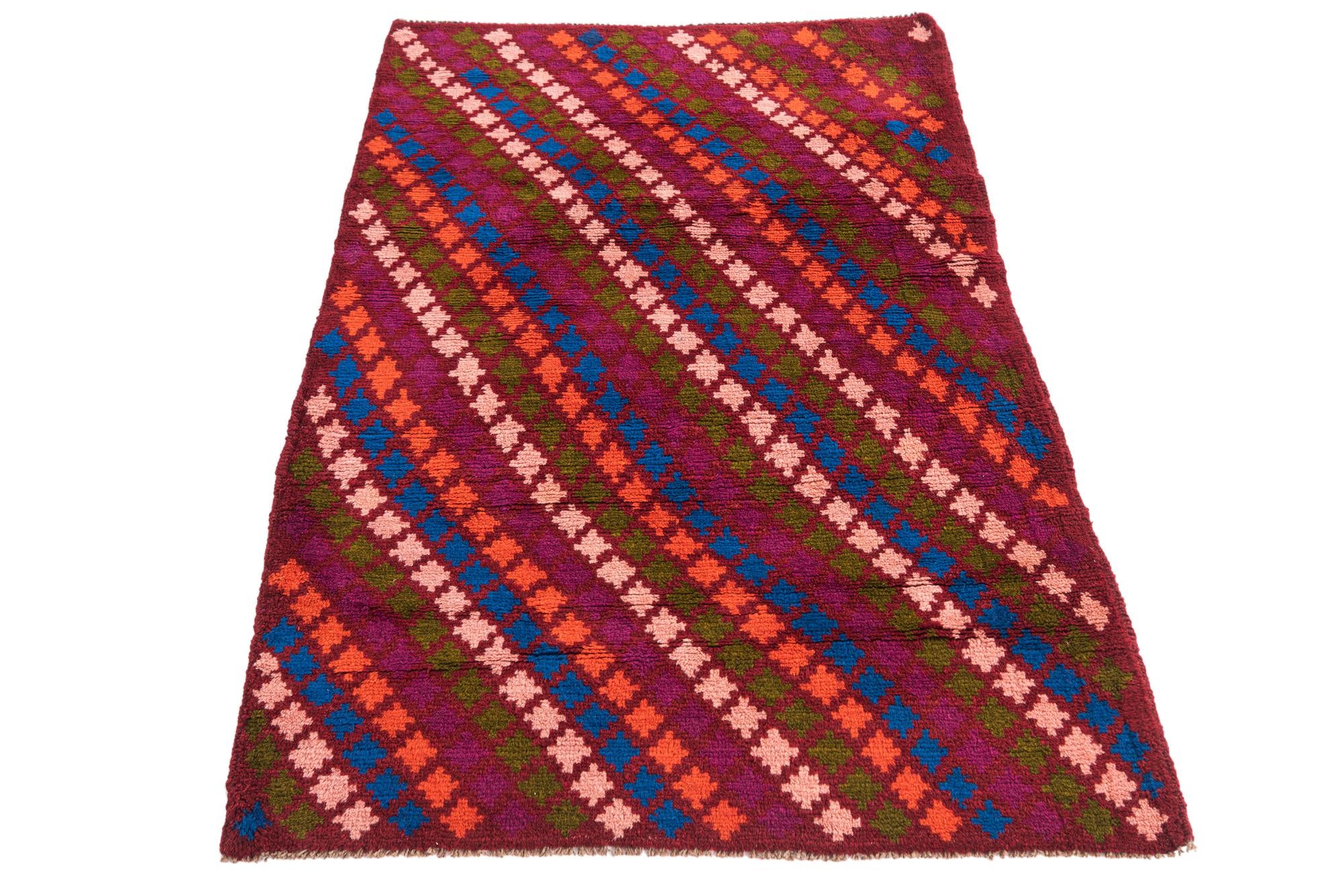 3' 1 x 4' 10 Hand Knotted Balouch Wool Rug