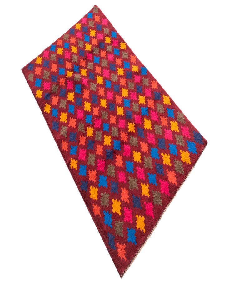 Detail image of 2' 9 x 4' 7  Hand Knotted Balouch Wool Rug