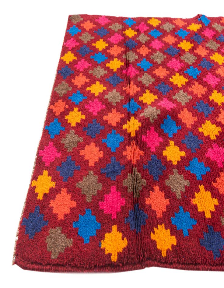 Detail image of 2' 9 x 4' 7  Hand Knotted Balouch Wool Rug