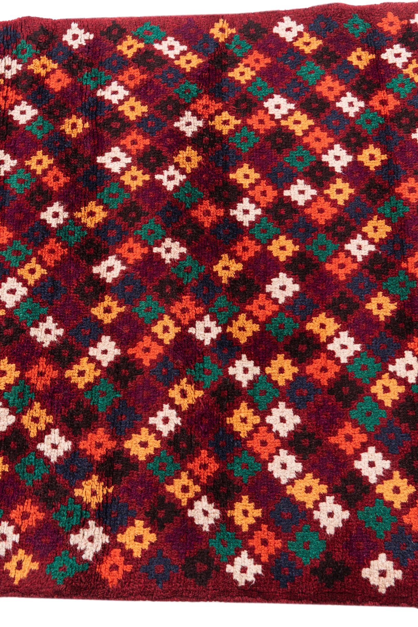 2' 10 x 4' 7 Hand Knotted Balouch Wool Rug