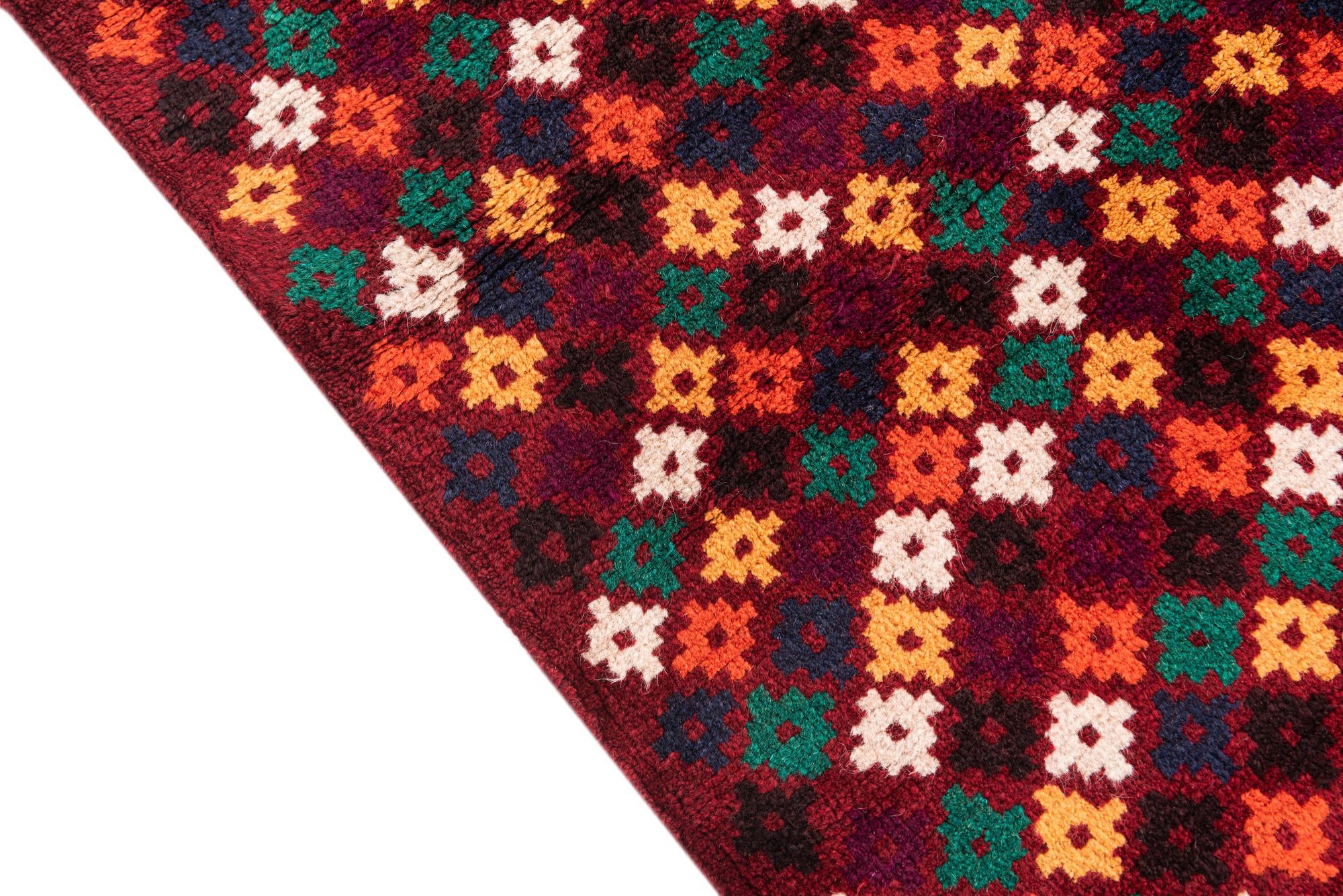 2' 10 x 4' 7 Hand Knotted Balouch Wool Rug