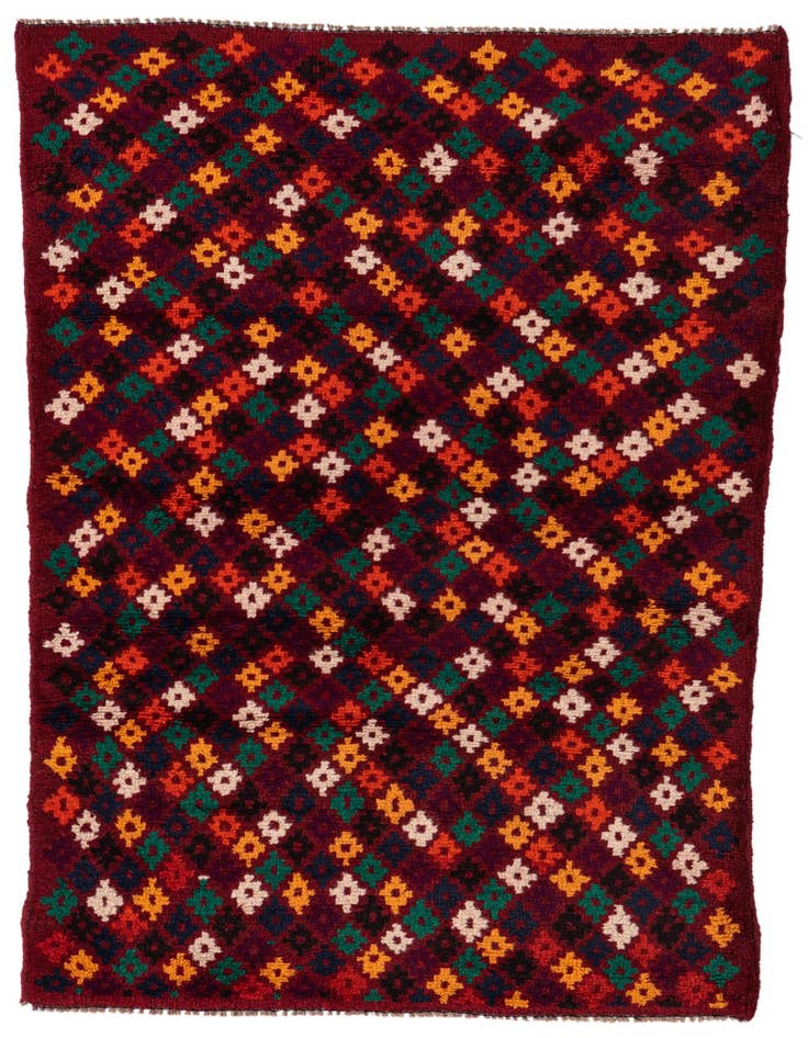 Detail image of 2' 10 x 4' 7 Hand Knotted Balouch Wool Rug
