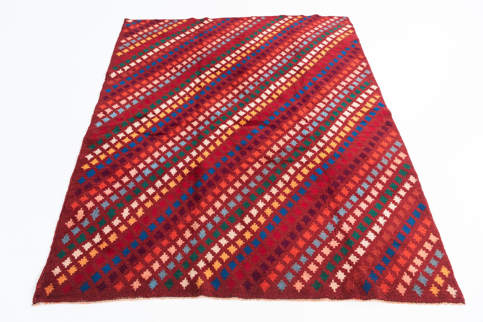 5' 3 x 6' 9 Hand Knotted Balouch Wool Rug