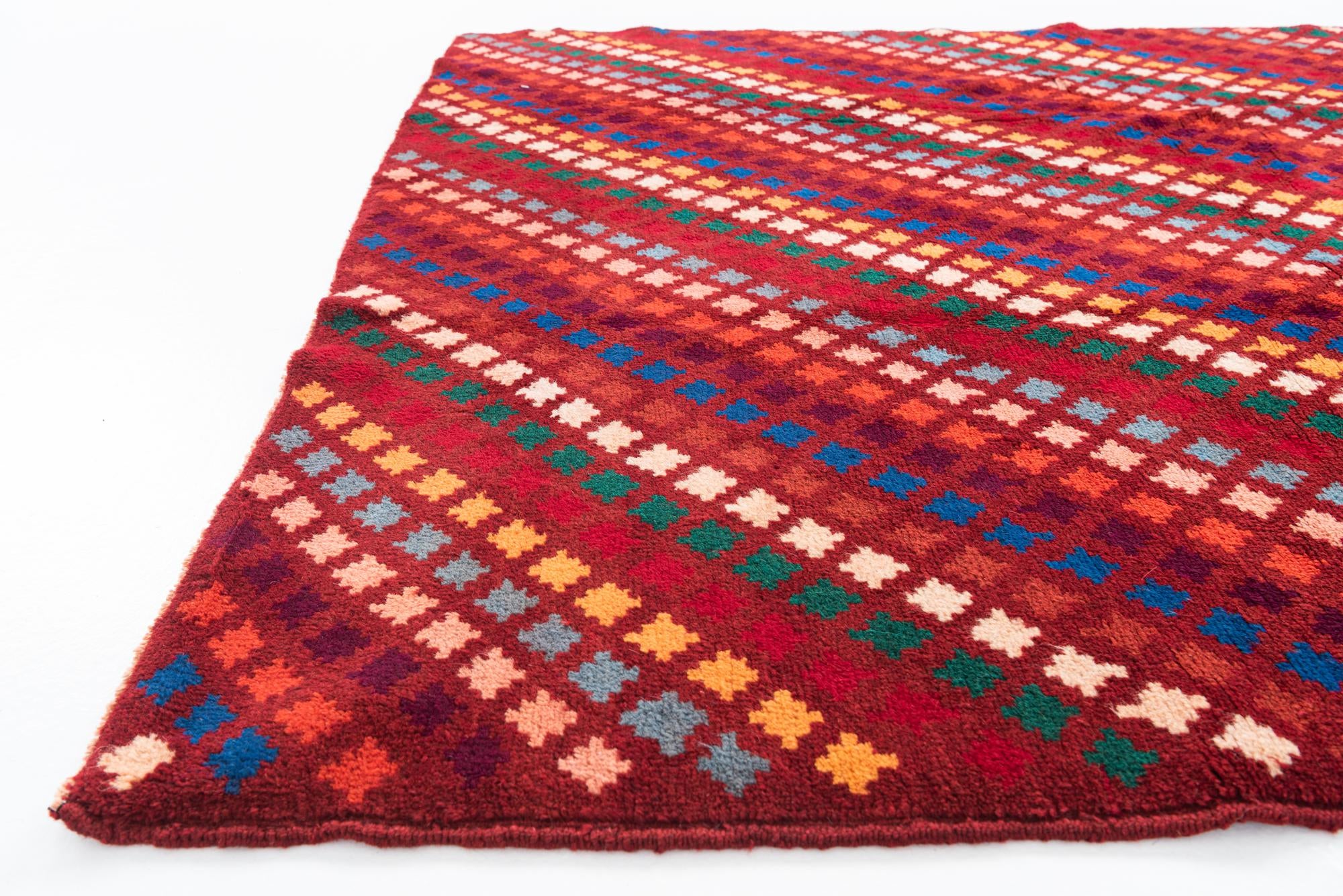 5' 3 x 6' 9 Hand Knotted Balouch Wool Rug
