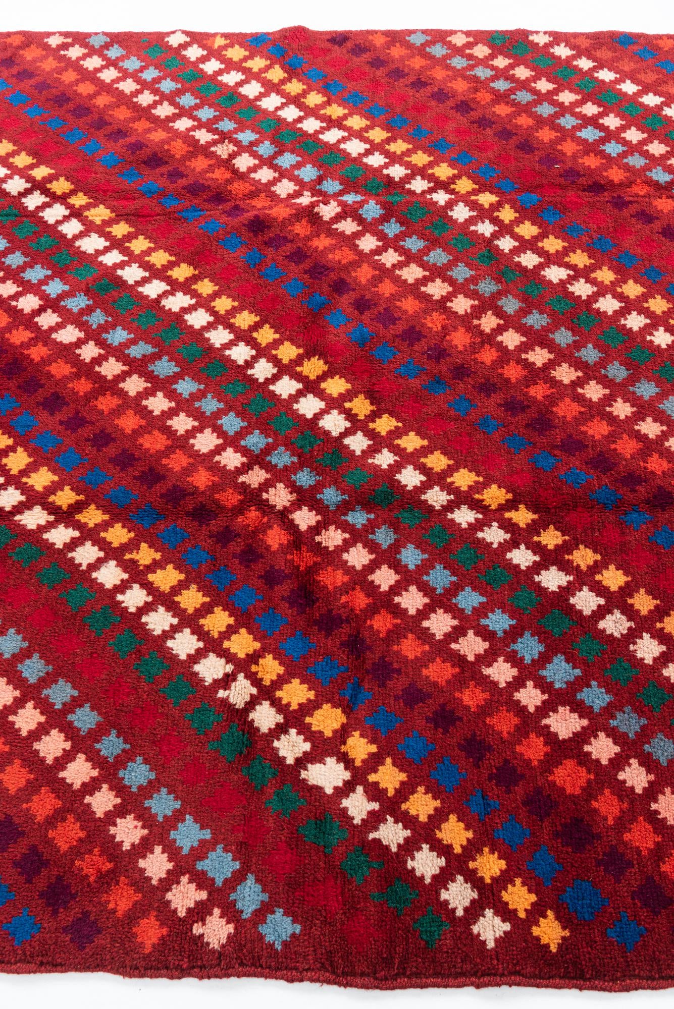 5' 3 x 6' 9 Hand Knotted Balouch Wool Rug