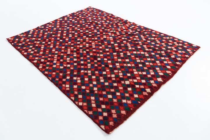 5' 2 x 6' 10 Hand Knotted Balouch Wool Rug