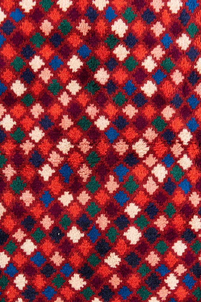 5' 2 x 6' 10 Hand Knotted Balouch Wool Rug