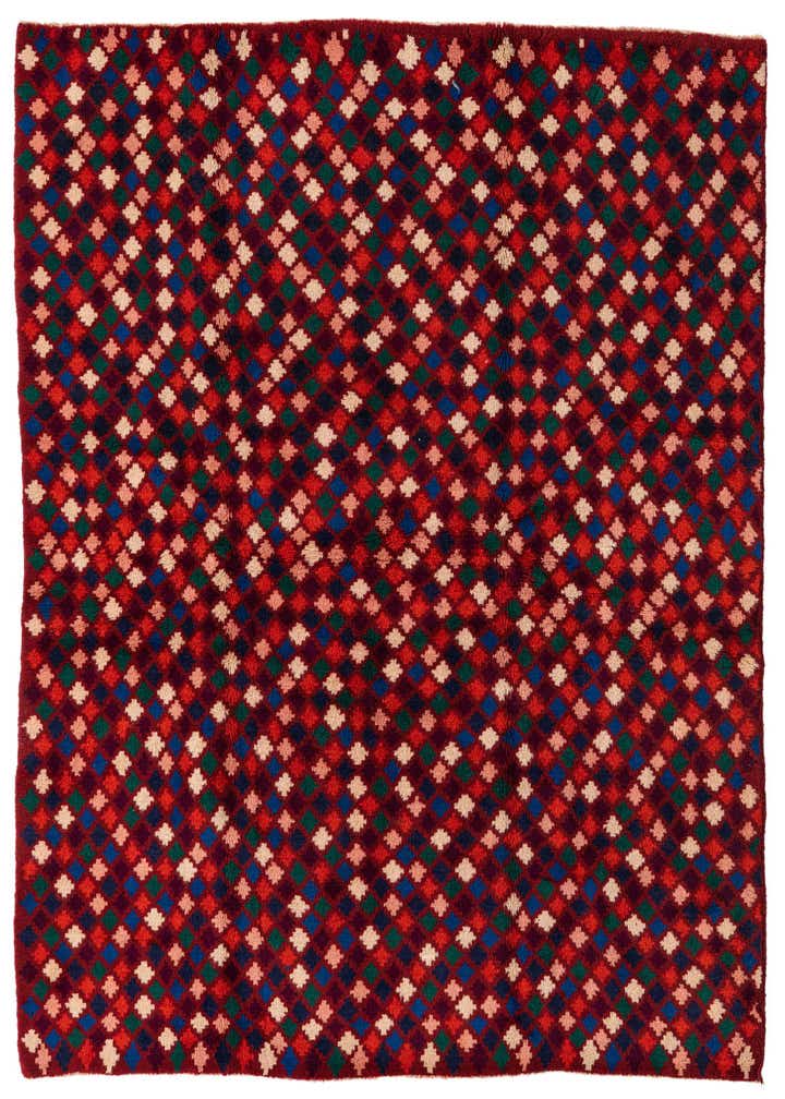 5' 2 x 6' 10 Hand Knotted Balouch Wool Rug