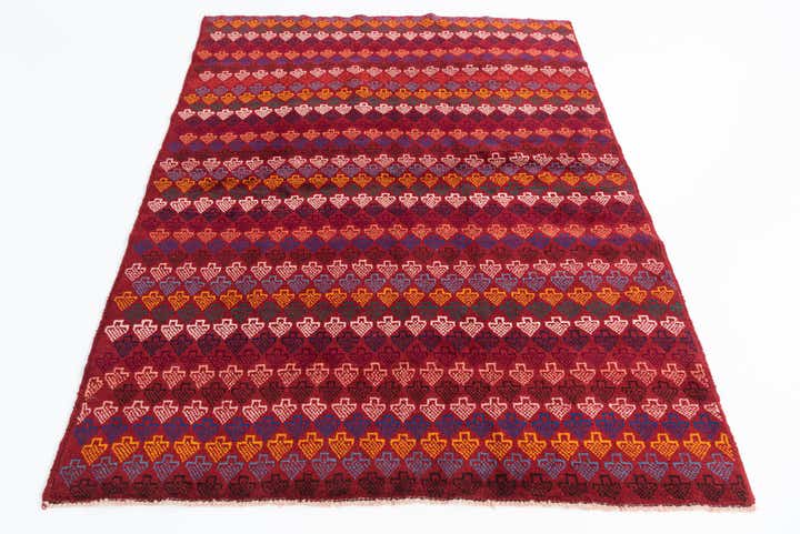 5' x 6' 8 Hand Knotted Balouch Wool Rug