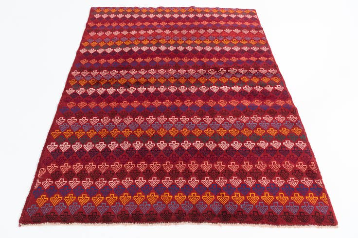 Detail image of 5' x 6' 8 Hand Knotted Balouch Wool Rug